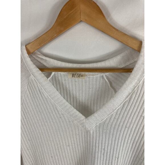 Wst Cst Ribbed long sleeve v neck top size small - Picture 2 of 3